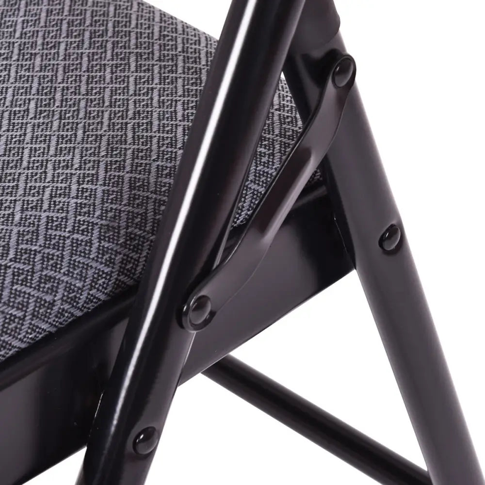 Folding Chair Set with Upholstered Seat and Fabric Covered Backrest - Conference Chairs
