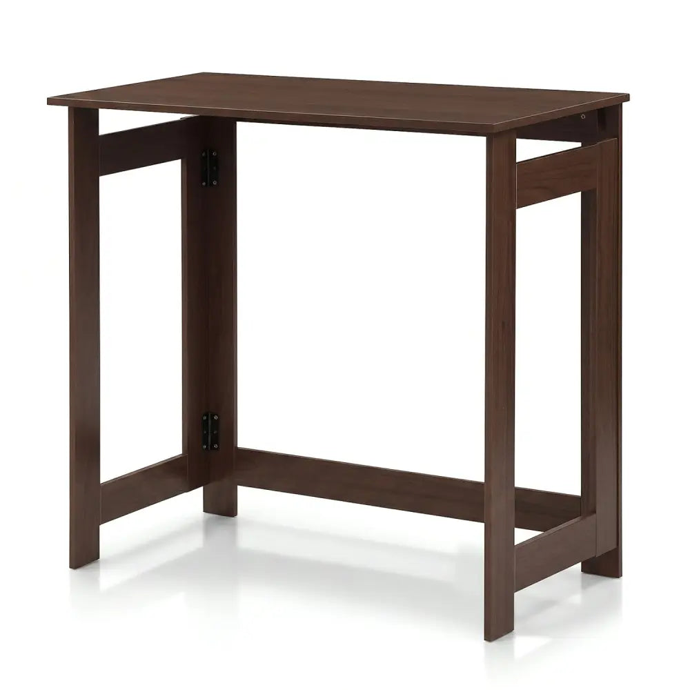 Folding Console Table with Foldable Legs-Brown - Brown - Console Tables