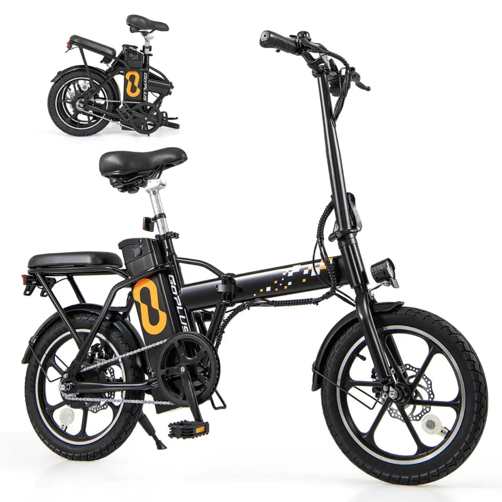 Folding Electric Bicycle with 500W Brushless Motor and Dual Disk Brakes - Exercise Machines