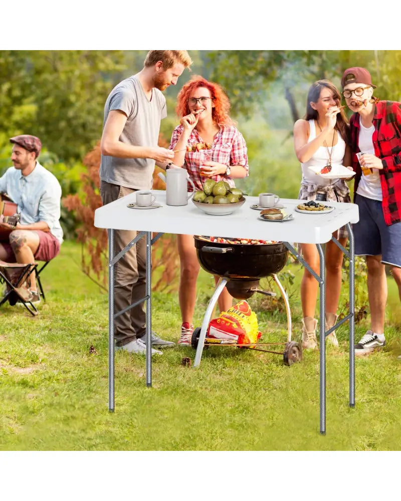 Folding Fish Cleaning Table with Rotatable Faucet & Drainage Hose for Fishing - Camping Furniture