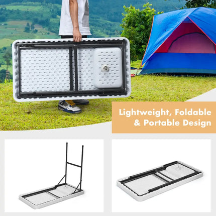 Folding Portable Fish Cleaning Cutting Table - White - Camping Furniture
