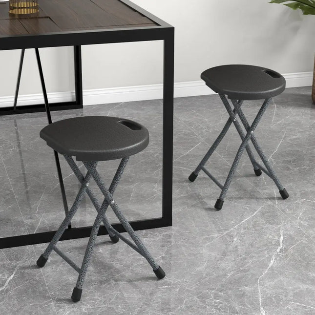 Folding Stool with Built-in Handle for Adults-2 Pieces - Camping Furniture