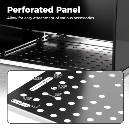 Folding Welding Table Accessories for Workbench Desktop with Perforated Panel - Garages