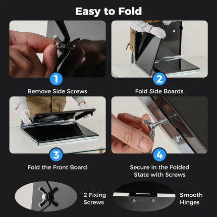 Folding Welding Table Accessories for Workbench Desktop with Perforated Panel - Garages