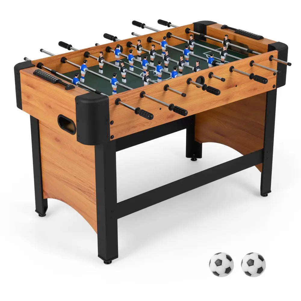 Foosball Table Competition Full Size Soccer Game Table with 22 Players-Natural - Natural - Game Room
