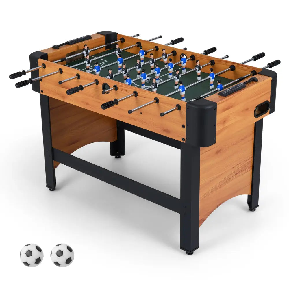Foosball Table Competition Full Size Soccer Game Table with 22 Players-Natural - Natural - Game Room