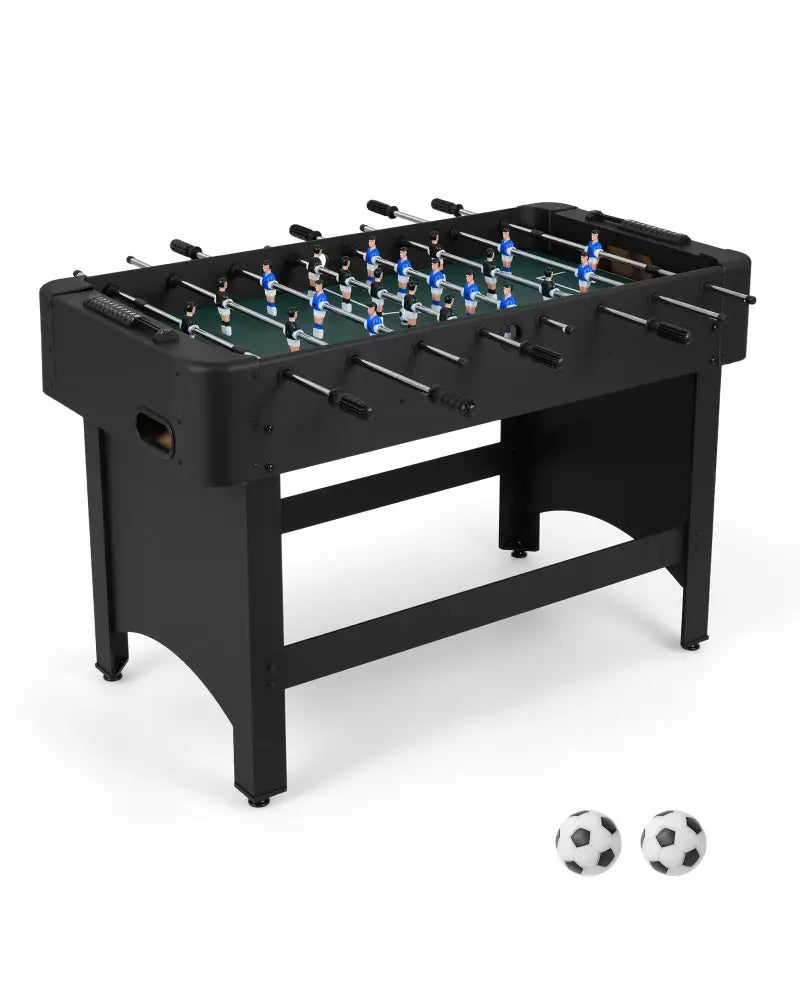 Foosball Table Competition Full Size Soccer Game Table with 22 Players-Black - Black - Game Room