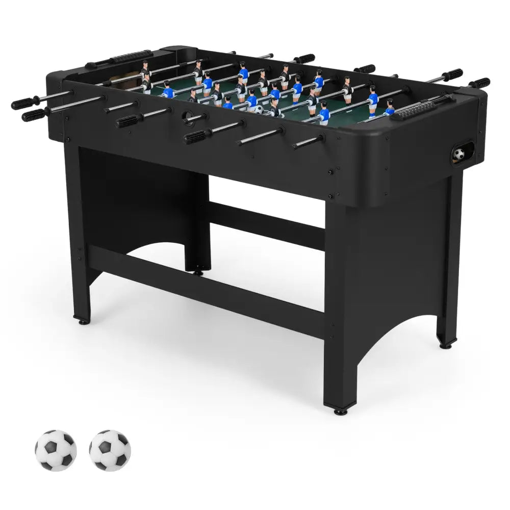 Foosball Table Competition Full Size Soccer Game Table with 22 Players-Black - Black - Game Room