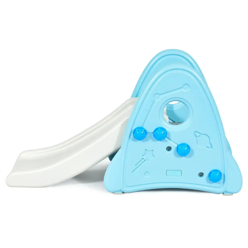 Freestanding Baby Slide Indoor First Play Climber Slide Set for Boys Girls-Blue - Blue - Climbers & Slides