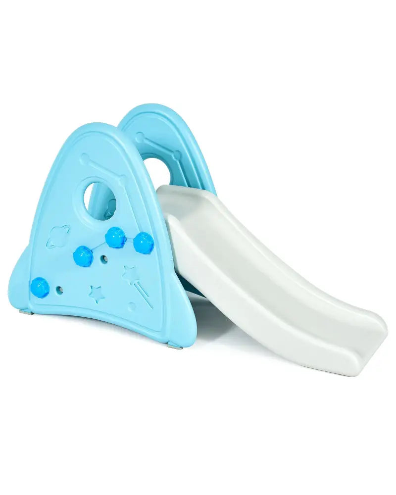 Freestanding Baby Slide Indoor First Play Climber Slide Set for Boys Girls-Blue - Blue - Climbers & Slides