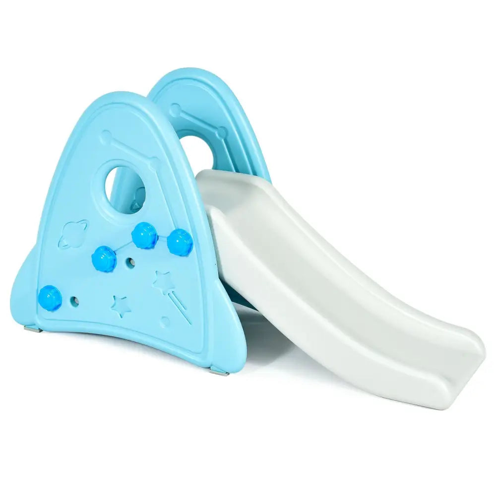 Freestanding Baby Slide Indoor First Play Climber Slide Set for Boys Girls-Blue - Blue - Climbers & Slides
