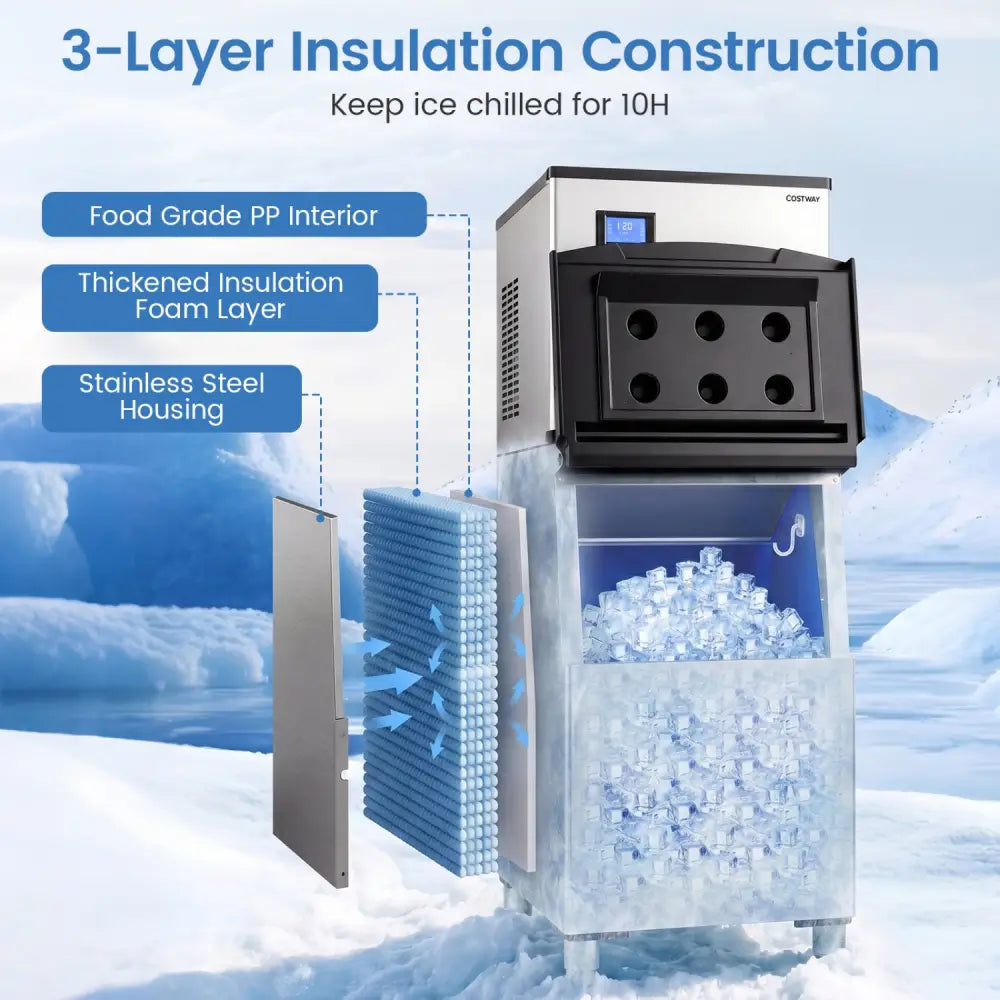 Freestanding Commercial Ice Maker 450 lbs/24H - Ice Makers