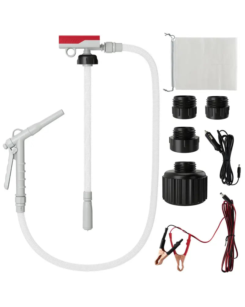 Fuel Transfer Pump with Nozzle for Flow Control and Stop - Sheds & Outdoor Storage