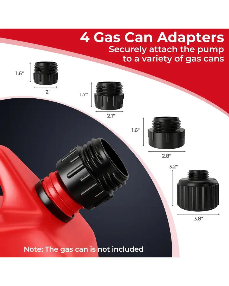 Fuel Transfer Pump with Nozzle for Flow Control and Stop - Sheds & Outdoor Storage