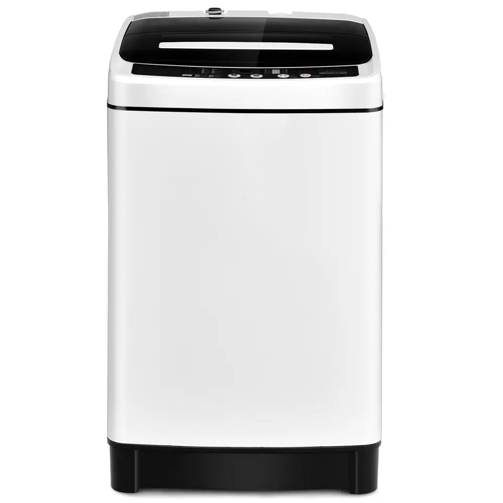 Full-Automatic Washing Machine 1.5 Cubic Feet 11 LBS Washer-White - White - Washing Machines
