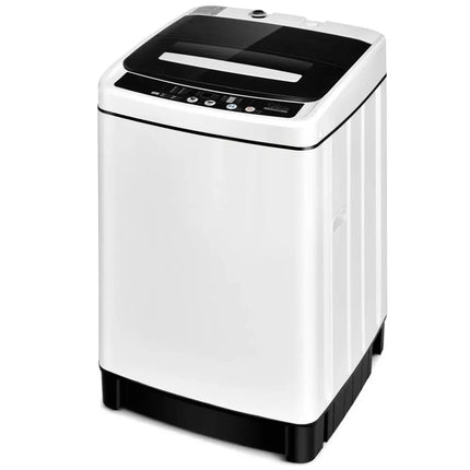 Full-Automatic Washing Machine 1.5 Cubic Feet 11 LBS Washer-White Costway