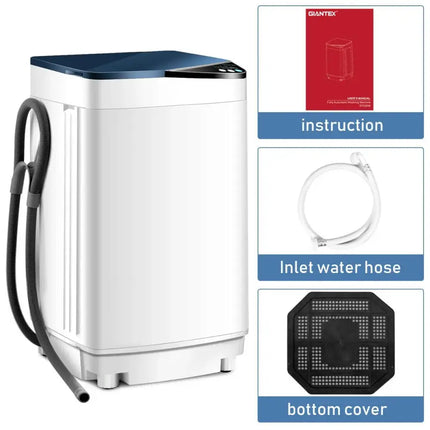 Full-automatic Washing Machine 7.7 lbs Washer / Spinner Germicidal-Blue Costway