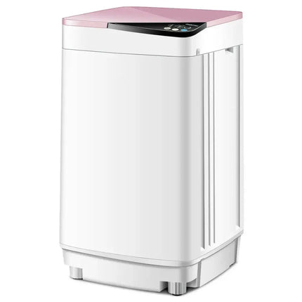 Full-automatic Washing Machine 7.7 lbs Washer / Spinner Germicidal-Pink Costway