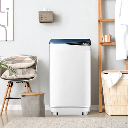 Full-automatic Washing Machine 7.7 lbs Washer / Spinner Germicidal-Blue Costway