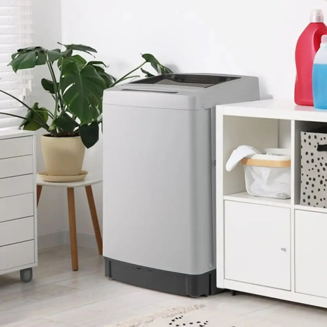 Full-Automatic Washing Machine Washer and Spin Combo-Grey Costway