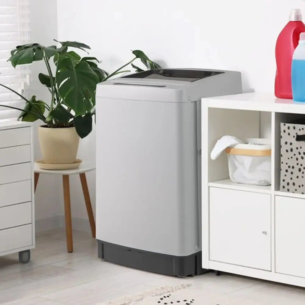 Full-Automatic Washing Machine Washer and Spin Combo-Grey Costway