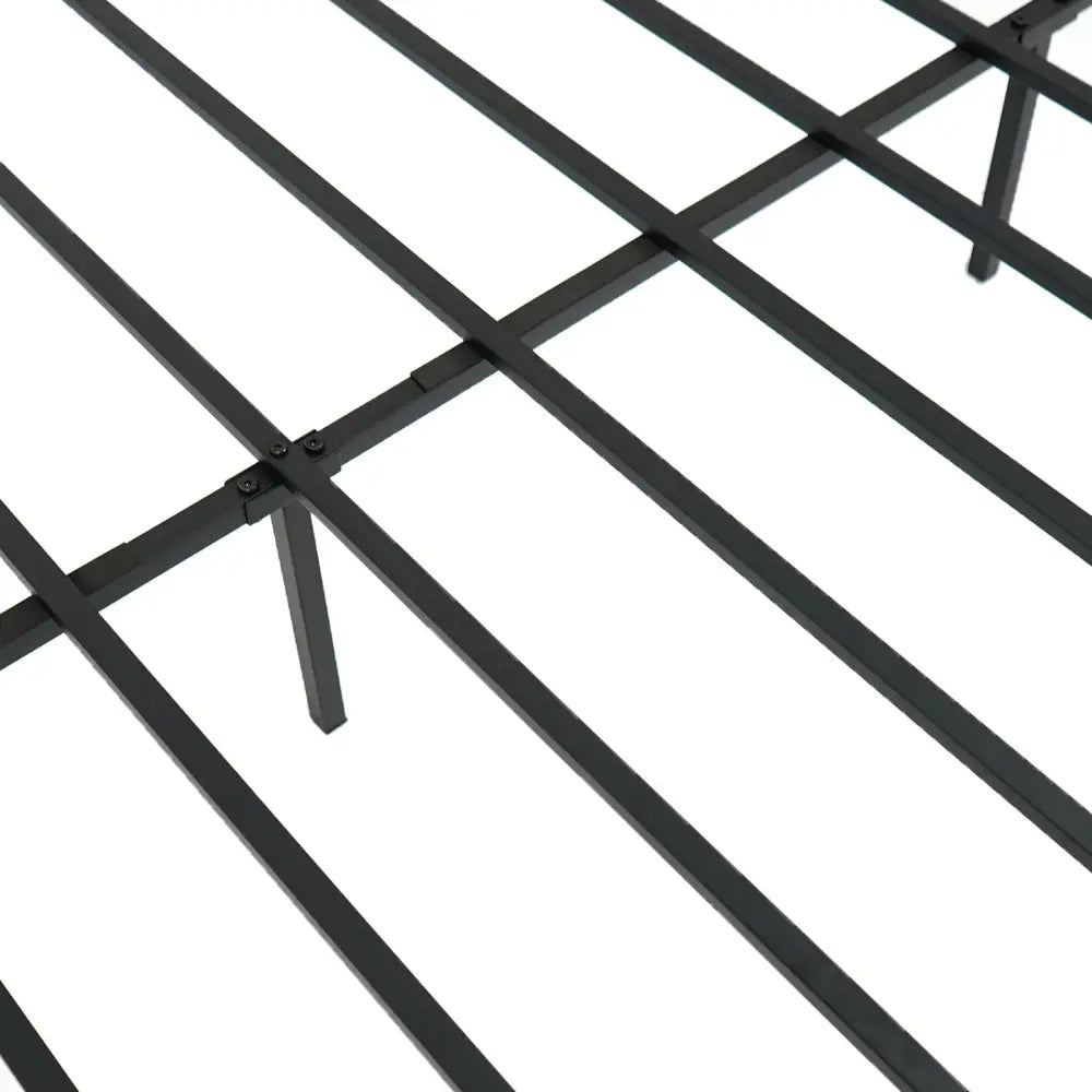 Full/Queen/King Size Metal Bed Frame Heavy Duty Support Slats Mattress Foundation-Full Size - Black - Simple Bed Frame