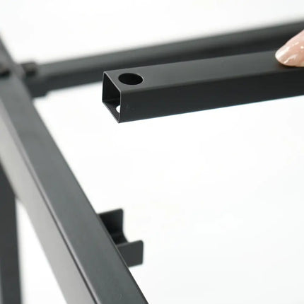 Full/Queen/King Size Metal Bed Frame Heavy Duty Support Slats Mattress Foundation-King Size - Black - Simple Bed Frame