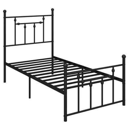 Full/Queen/Twin Size Heavy-duty Metal Bed Frame with Headboard-Twin Size - Black - Simple Bed Frame