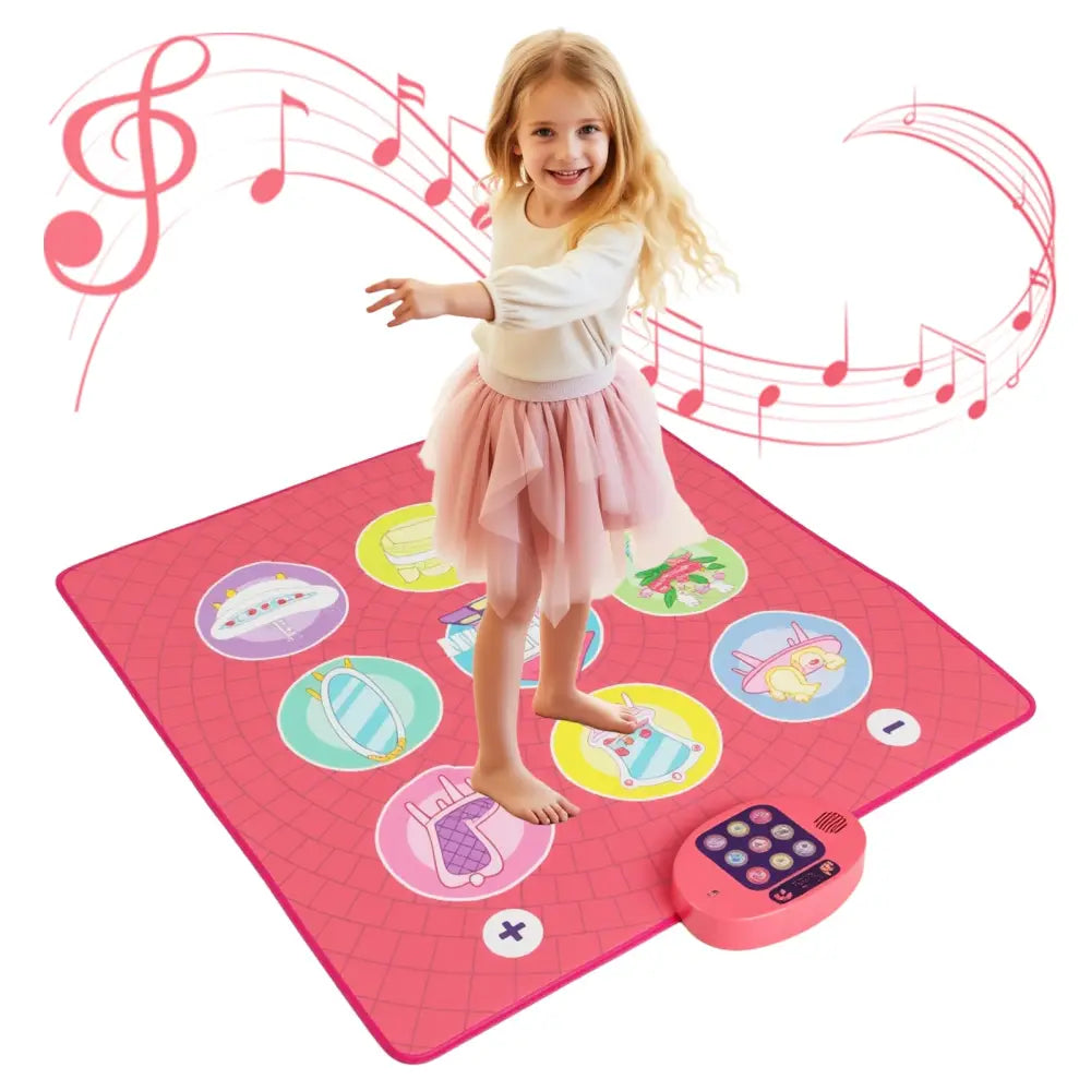 Fun Dance Mat for Kids Dance Pad Game Toy - Pink - Pianos & Keyboards
