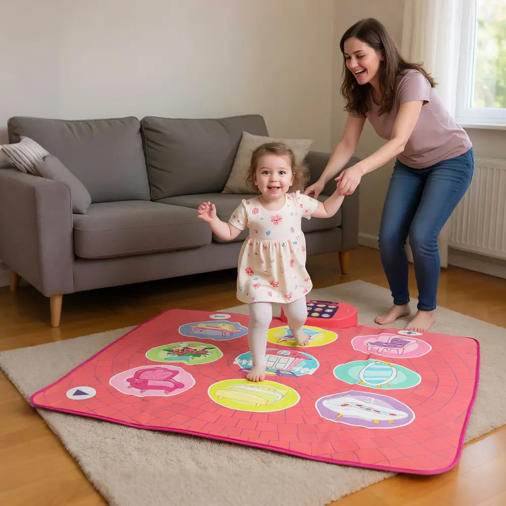 Fun Dance Mat for Kids Dance Pad Game Toy - Pink - Pianos & Keyboards