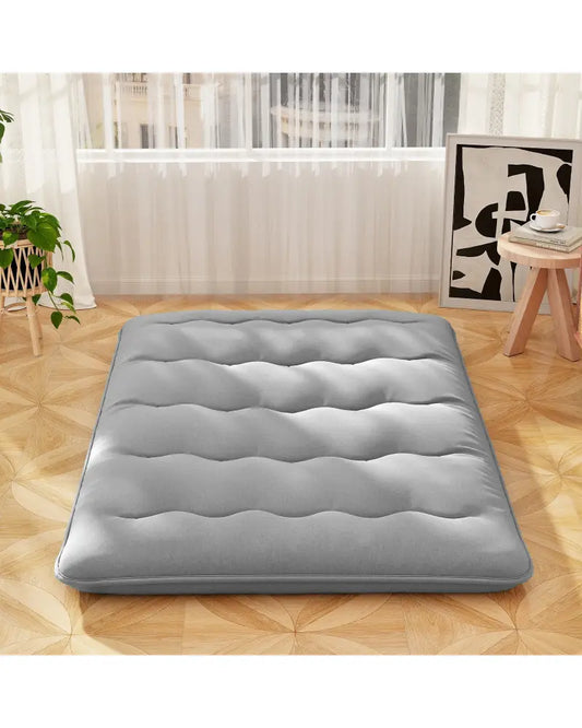 Futon Mattress with Washable Cover and Carry Bag-Full Size - Gray - Mattresses