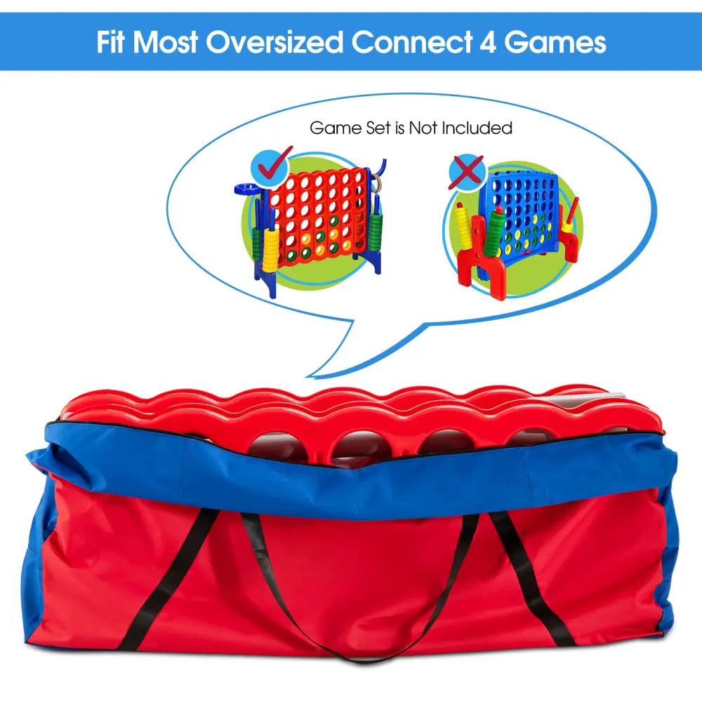 Giant 4 in A Row Storage Carrying Bag for Jumbo 4-to-Score Game Set Only Bag - Blue - Lawn Games