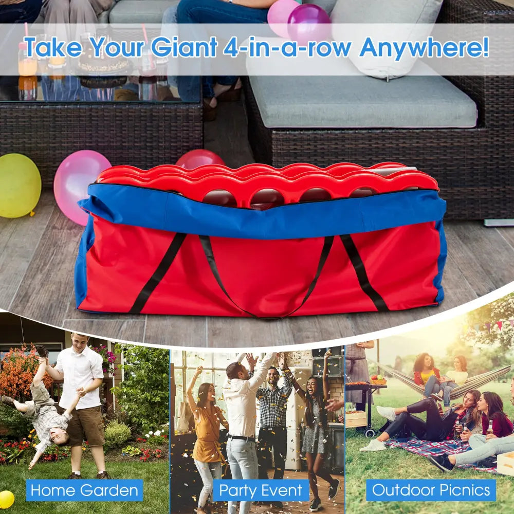 Giant 4 in A Row Storage Carrying Bag for Jumbo 4-to-Score Game Set Only Bag - Blue - Lawn Games