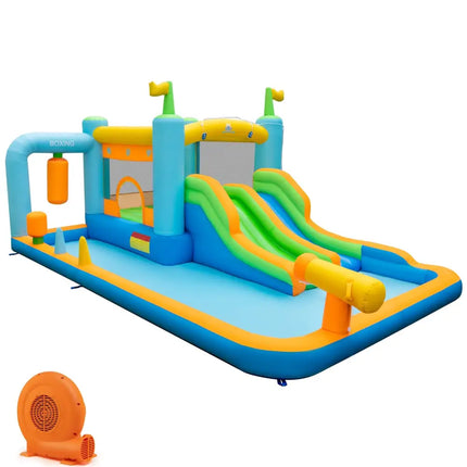 Giant Inflatable Water Slide for Kids Aged 3-10 Years (with 680W Blower) - Inflatable Water Slides
