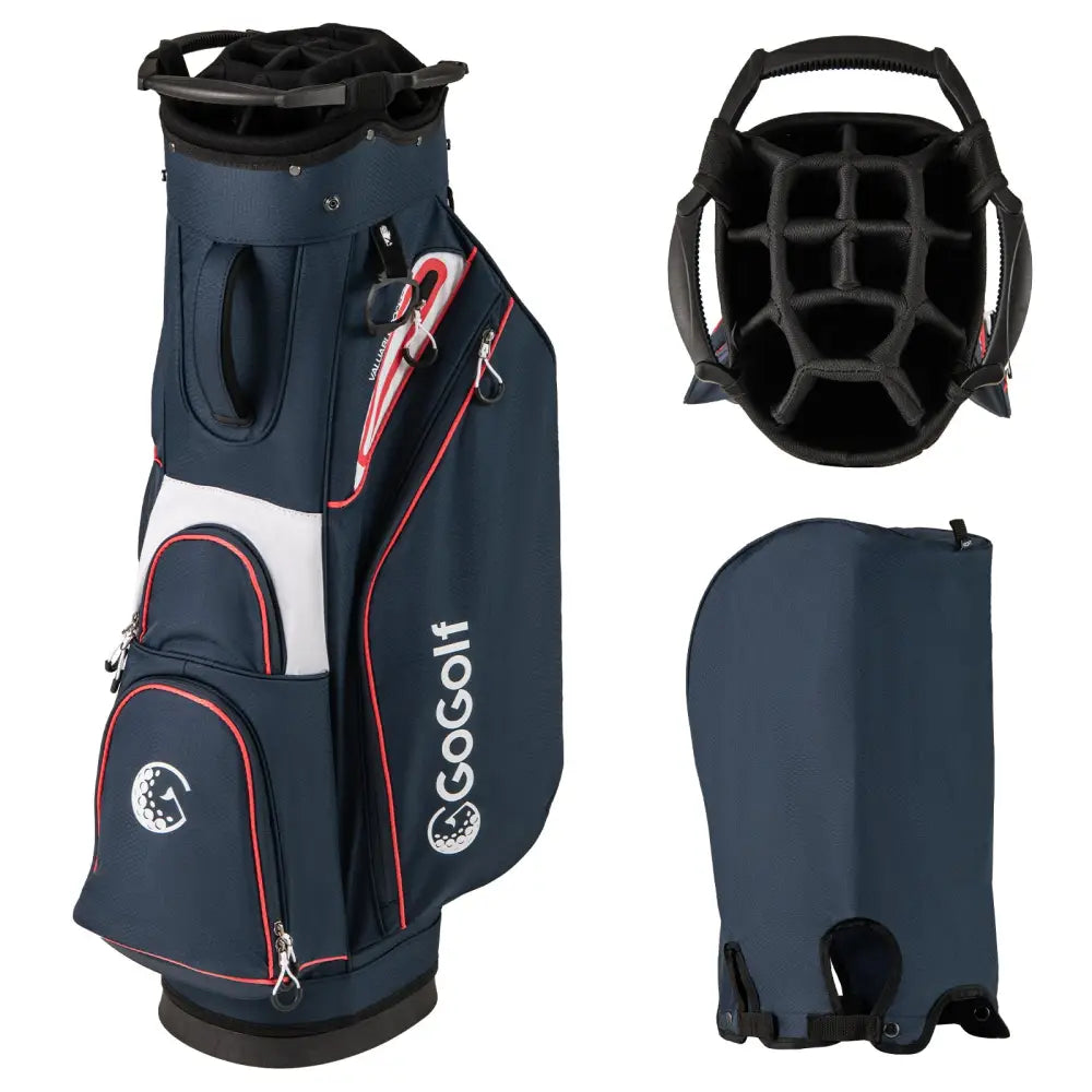 Golf Cart Bag Lightweight Portable Golf Club Organizer Bag-Navy - Navy - Golf