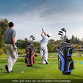 Golf Cart Bag with 14 Way Top Dividers-Blue - Blue - Golf