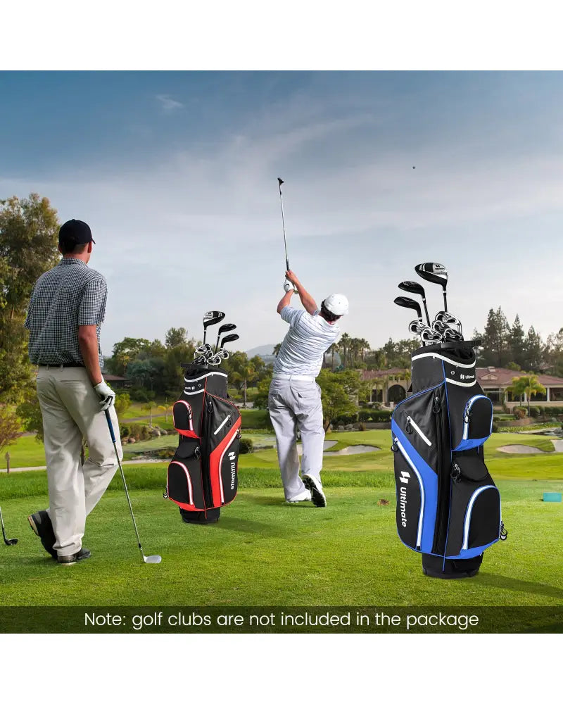 Golf Cart Bag with 14 Way Top Dividers-Blue - Blue - Golf