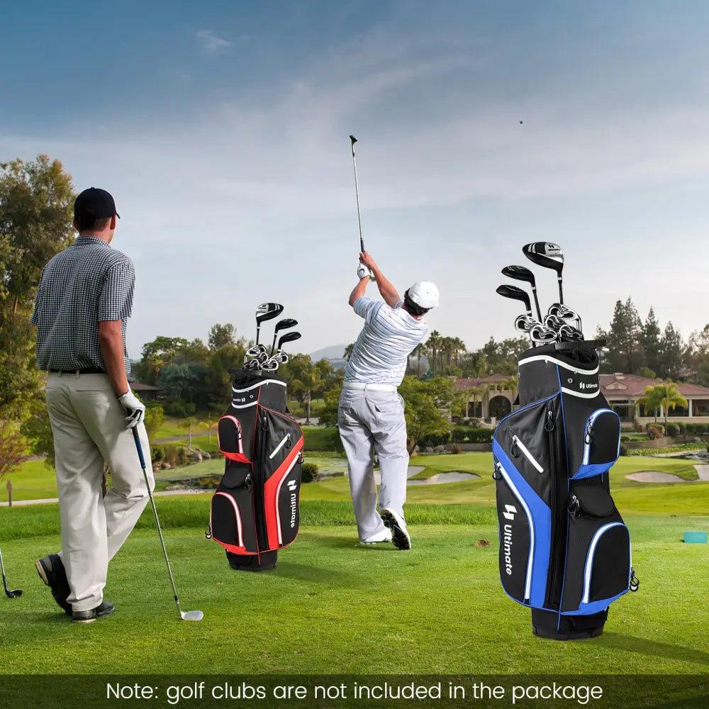 Golf Cart Bag with 14 Way Top Dividers-Blue - Blue - Golf