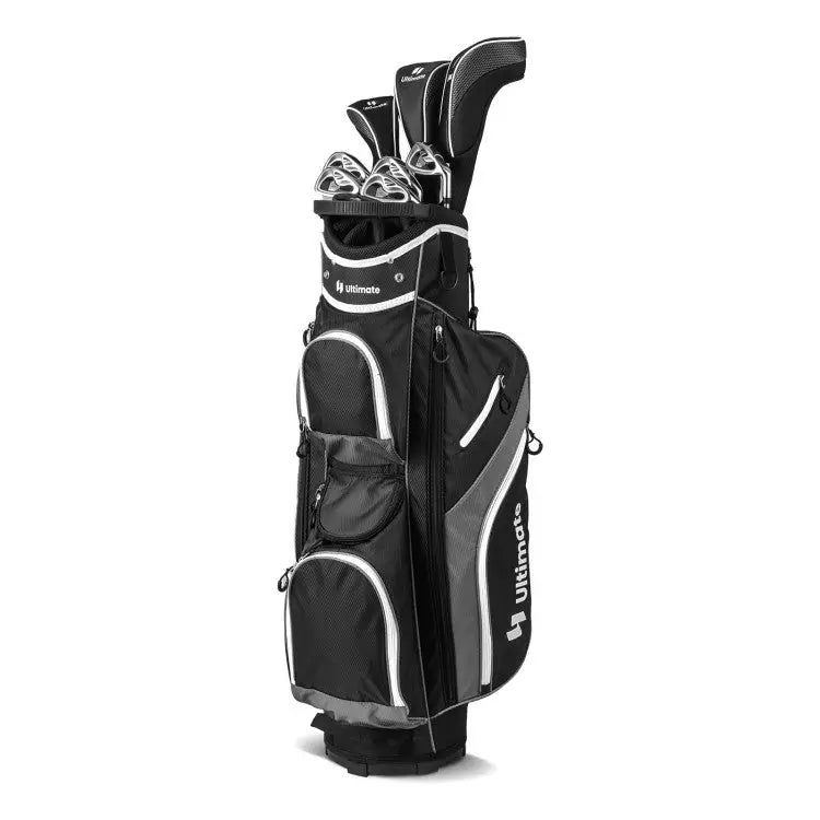 Golf Cart Bag with 14 Way Top Dividers-Gray - Gray - Golf