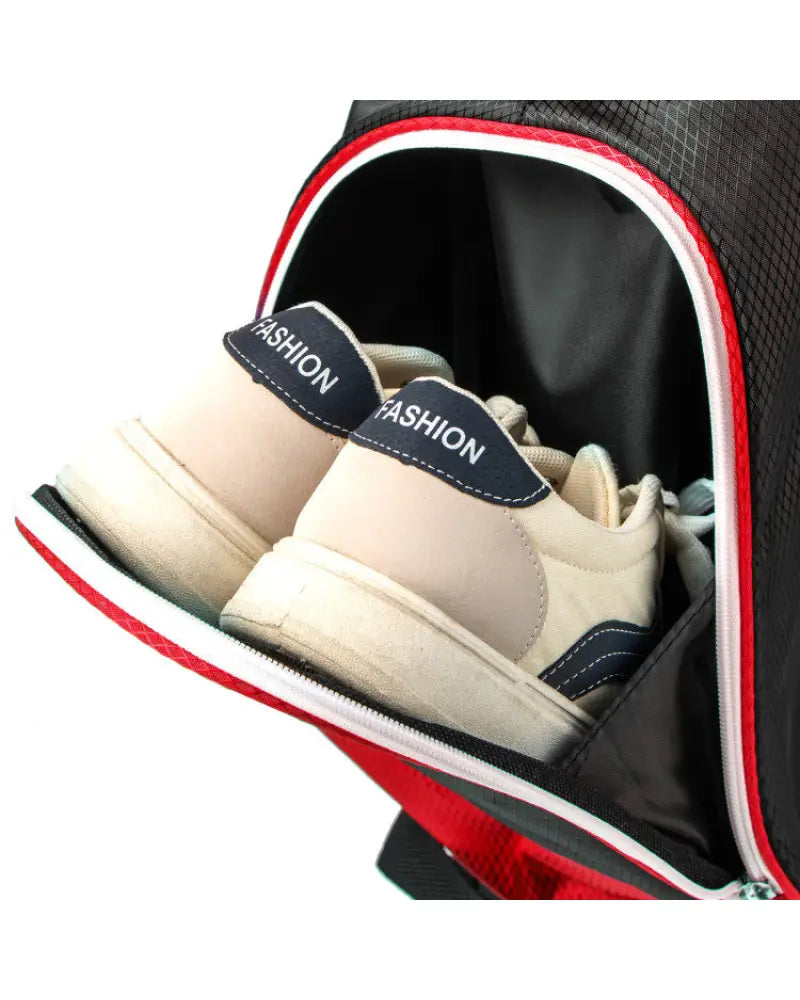 Golf Cart Bag with 14 Way Top Dividers-Red - Red - Golf