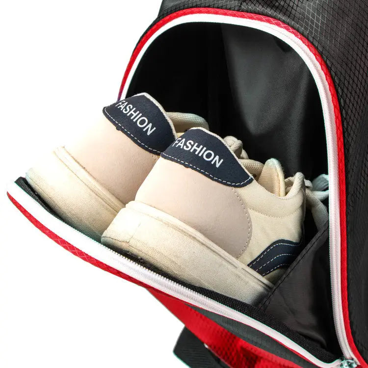 Golf Cart Bag with 14 Way Top Dividers-Red - Red - Golf