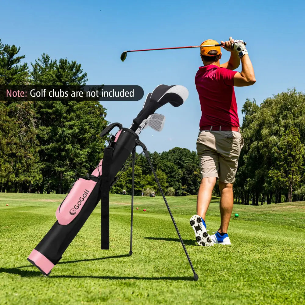 Golf Stand Bag Lightweight Golf Bag for The Driving Range-Pink - Pink - Golf