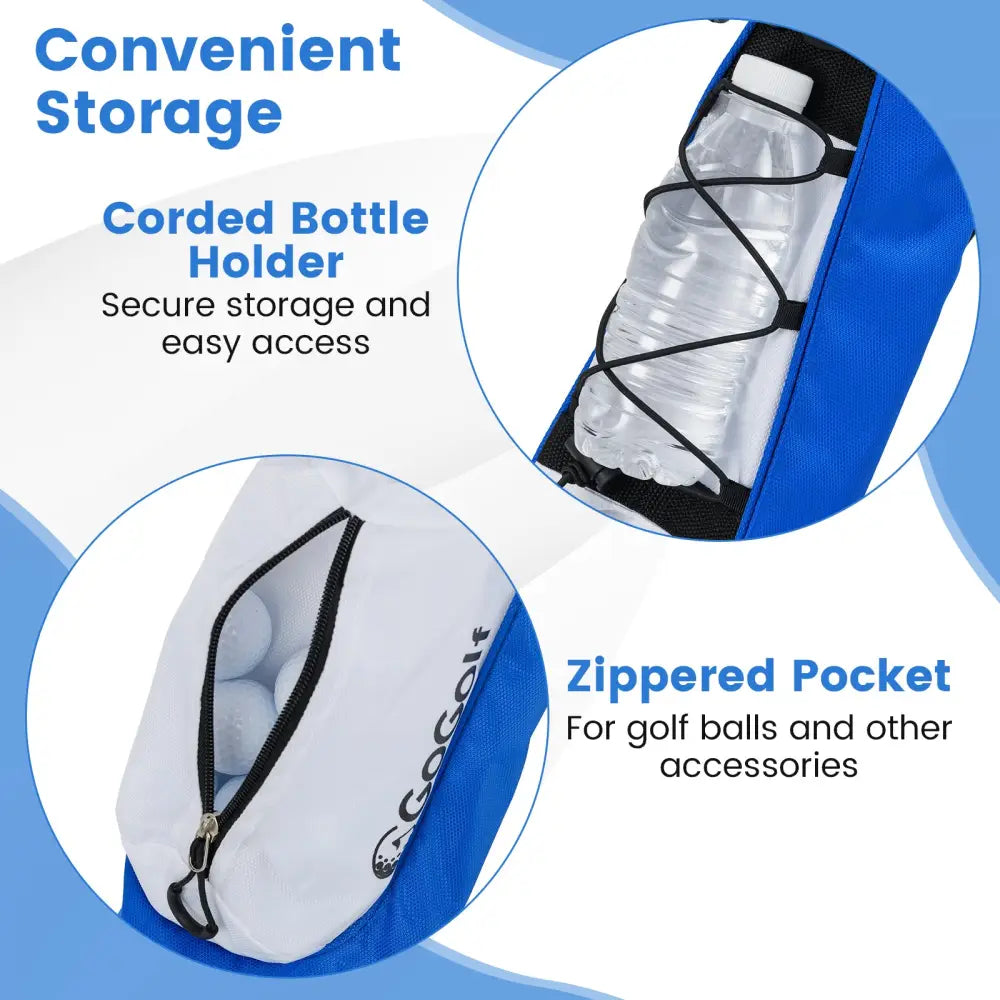 Golf Stand Bag Lightweight Golf Bag for The Driving Range-White - White - Golf