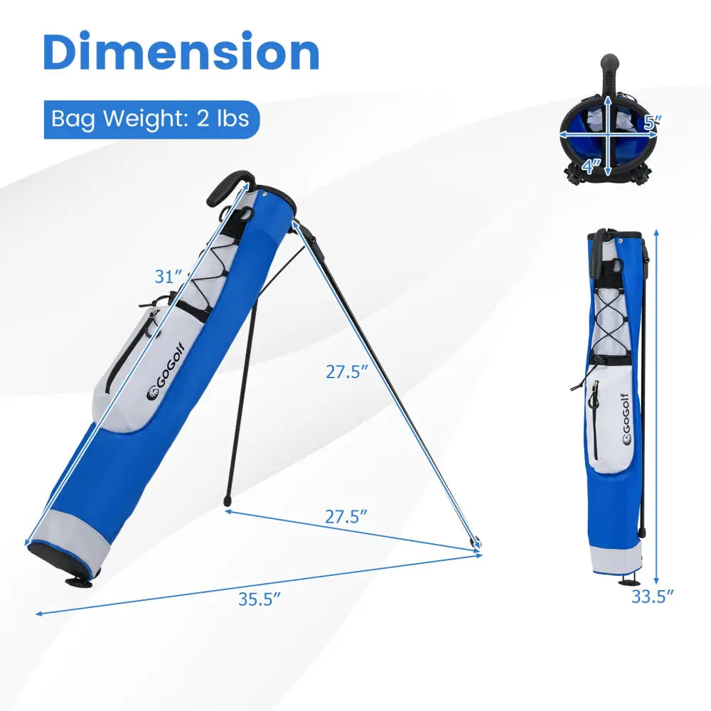 Golf Stand Bag Lightweight Golf Bag for The Driving Range-White - White - Golf