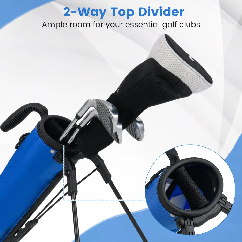 Golf Stand Bag Lightweight Golf Bag for The Driving Range-White - White - Golf