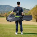 Golf Stand Bag Lightweight Golf Bag with 8 Way Top Dividers and 5 Zippered Pockets-Gray - Gray - Golf