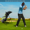 Golf Stand Cart Bag with 6 Way Divider Carry Pockets-Green - Green - Golf