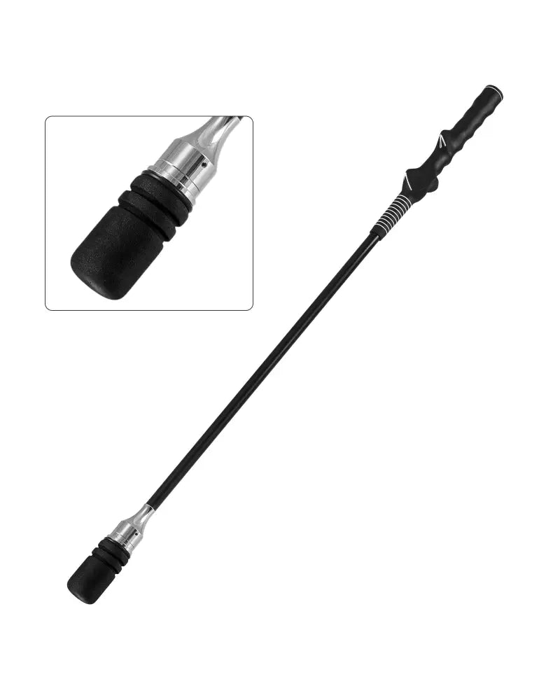 Golf Swing Trainer Click Stick Swing Training Aid for Speed Flexibility Balance-Black - Black - Golf