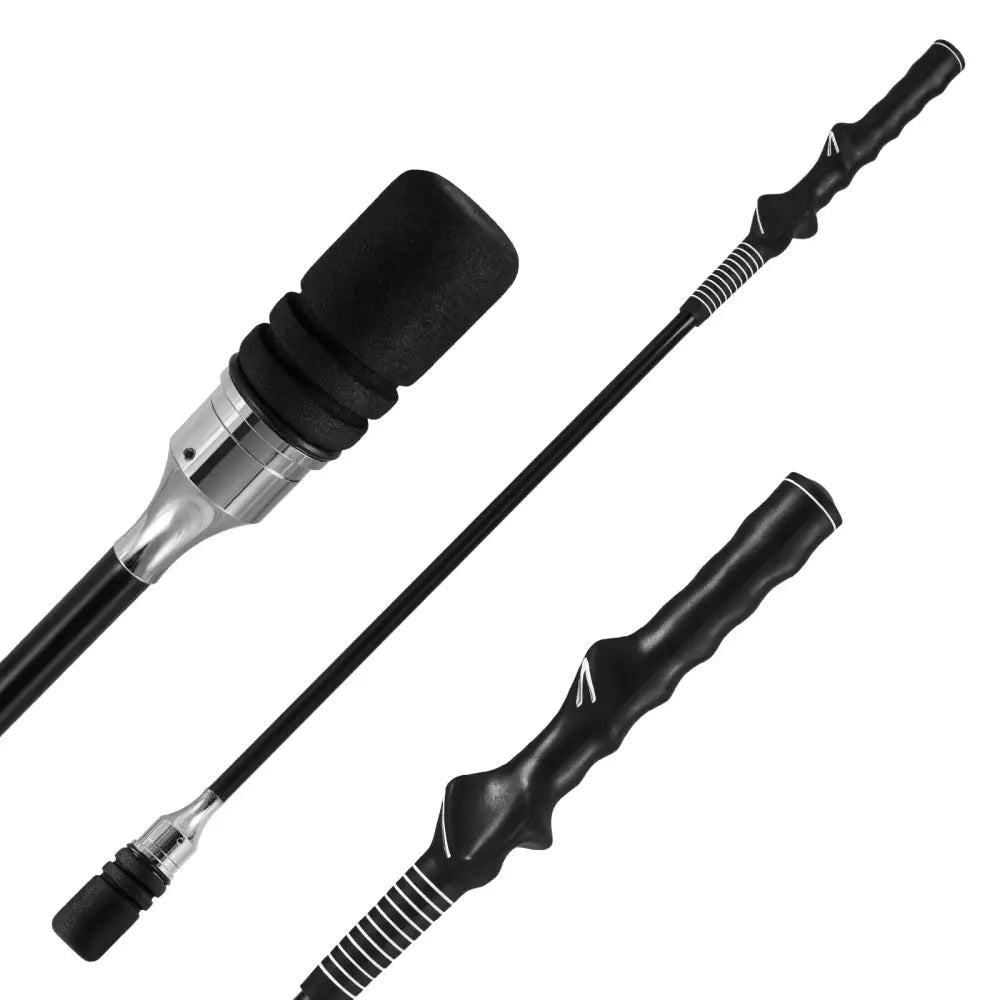 Golf Swing Trainer Click Stick Swing Training Aid for Speed Flexibility Balance-Black - Black - Golf