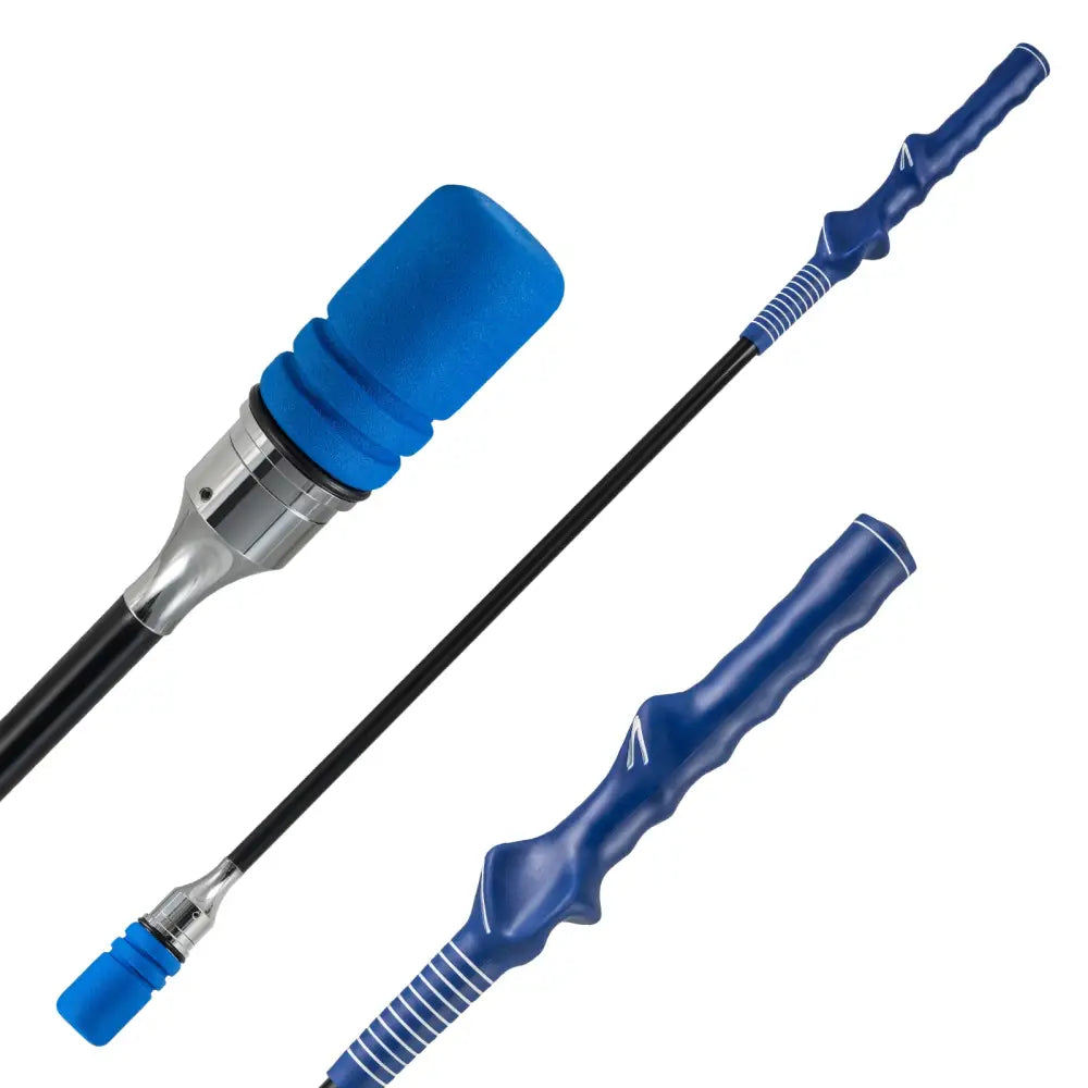 Golf Swing Trainer Click Stick Swing Training Aid for Speed Flexibility Balance-Blue - Blue - Golf
